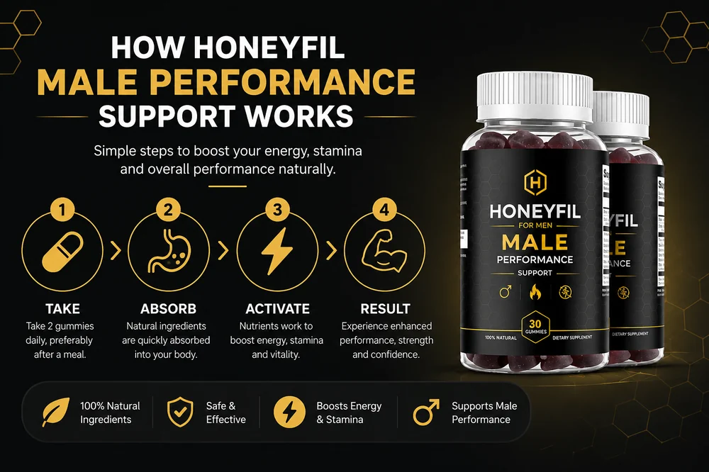 HoneyFil men's vitality gummy formula